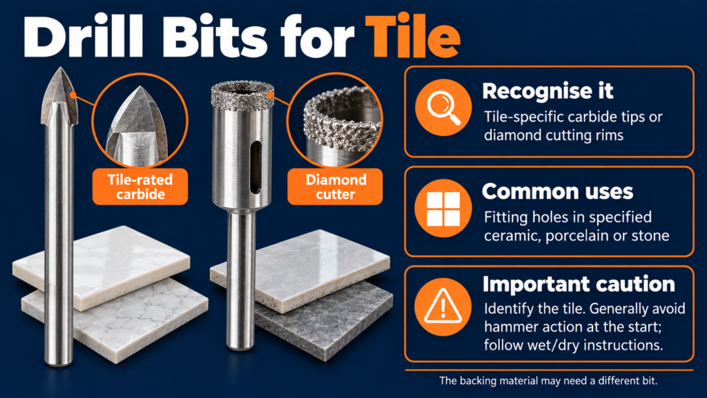 Drill bits for Tile