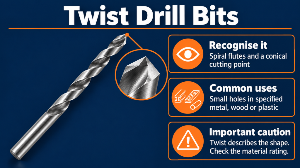 Twist drill bits